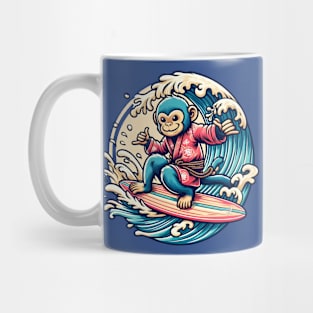 Surfing monkey Mug